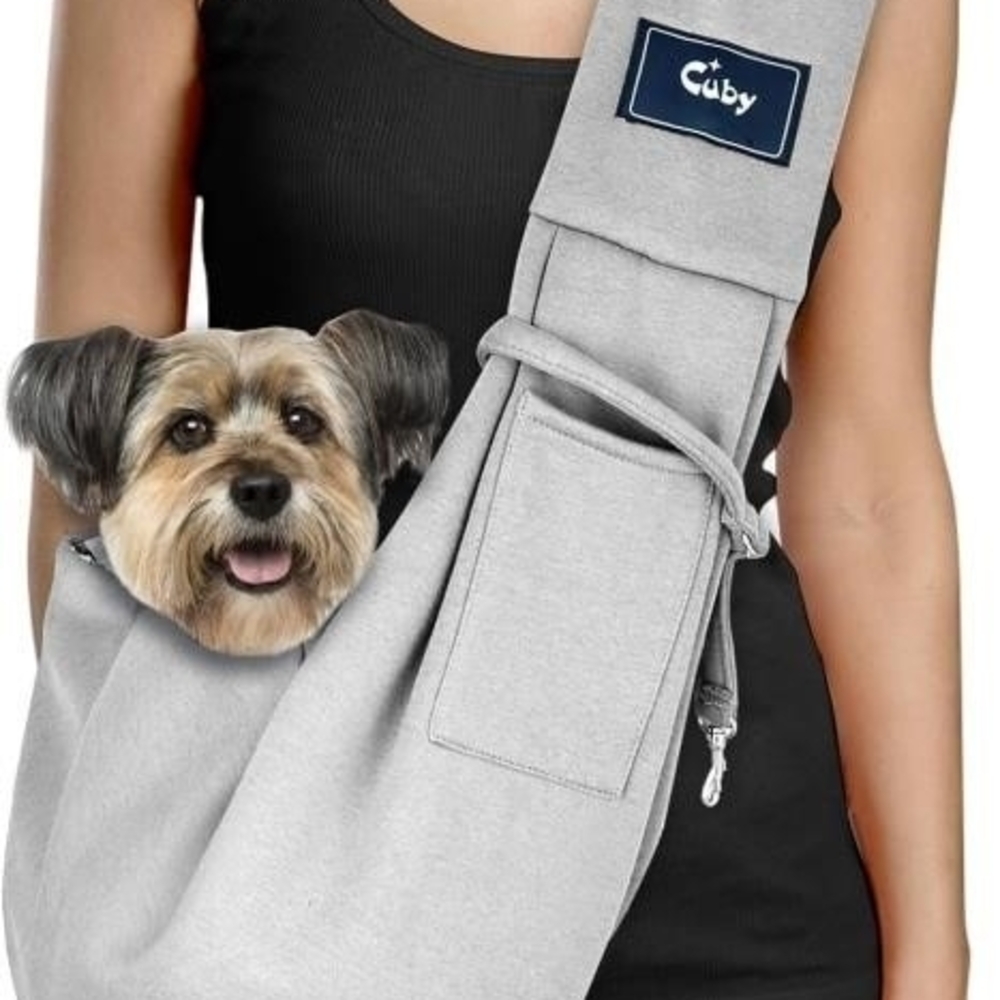 Cuby Dog and Cat Sling Carrier Hands Free Reversible